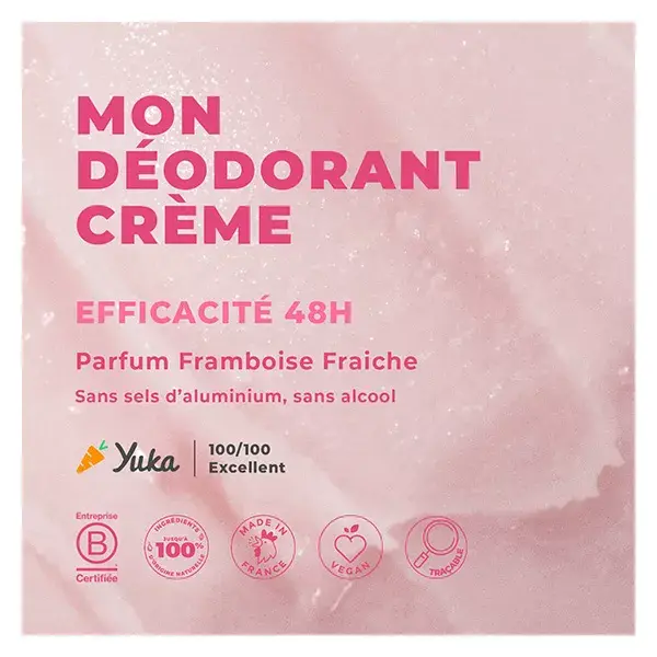 Energie Fruit Deocrème 48H Certifié Framboise Fraîche Bio par Ecocert 45g