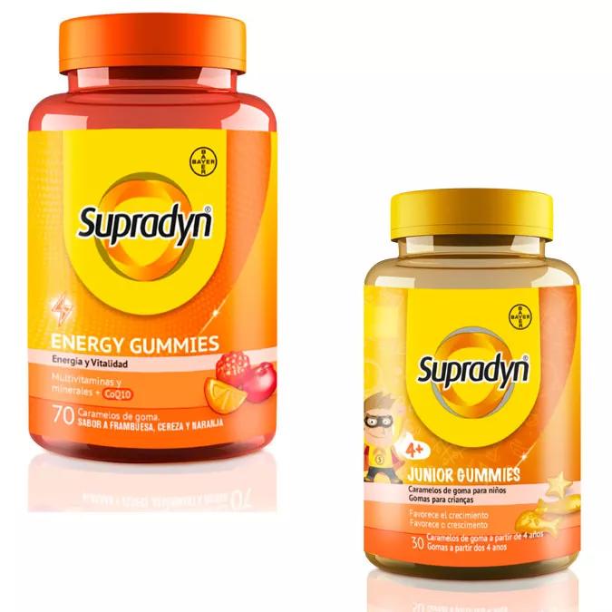 Supradyn Familiar Junior Gummies 30 unités + Adult Gummies 70 unités FORMAT D'ÉCONOMIE