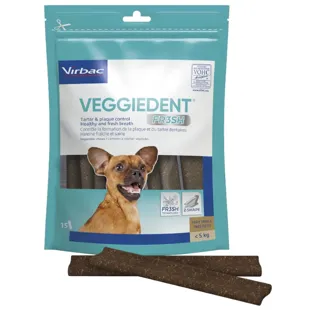 Virbac Veggiedent Fresh XS (5kg) 15 uds