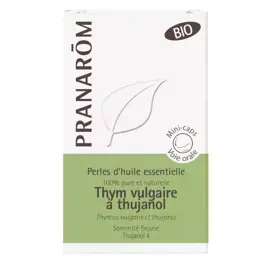 Pranarom Perles d'Huile Essentielle Thym Vulgaire à Thujanol Bio 60 unités