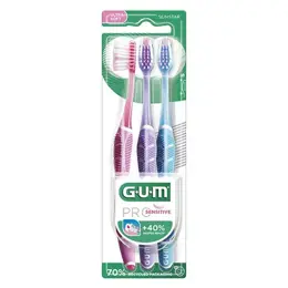 Brosse à dents GUM® PRO Ultra-Souple 15/100e 2+1 Offert