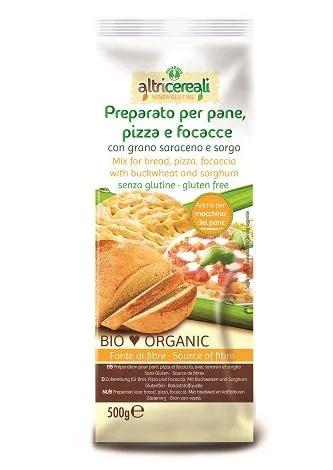 AltriCereali Preparato Per Pane Pizza E Focacce Con Grano Saraceno E Sorgo Biologico 500 g