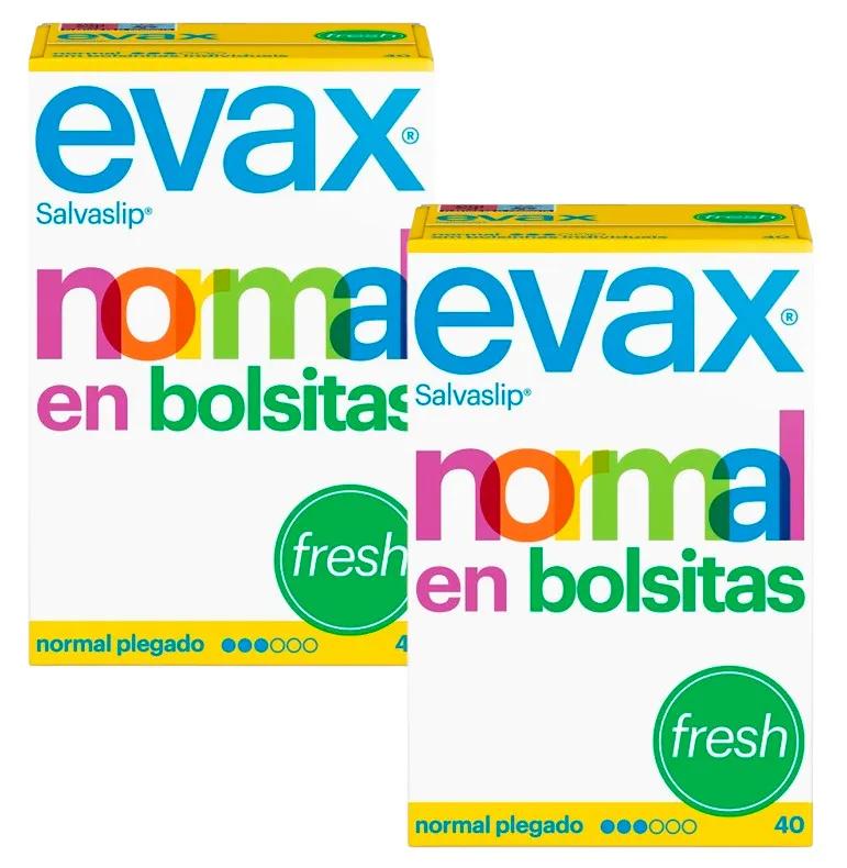 Evax Normal Fresh Inlegkruisjes 2x40 stuks