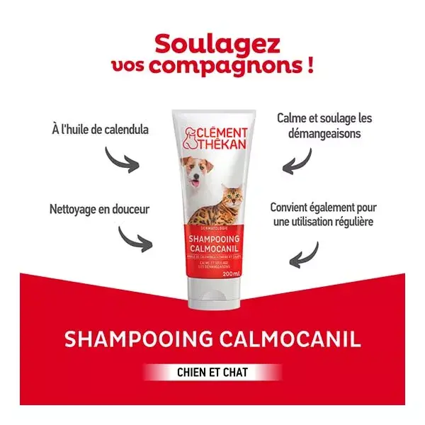 Clement Thekan Shampooing Anti-Démangeaisons Chien Chat 200ml