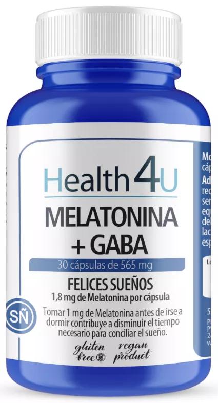 H4U Melatonina + Gaba 565 Mg 30 Cápsulas