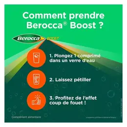 Berocca Boost Vitamines Caféine et Guarana 30 comprimés effervescents