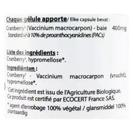 Vit'all+ Cranberry Bio 60 gélules végétales