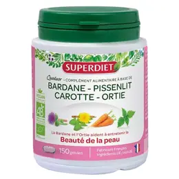 Superdiet Quatuor Bardane Beauté de la Peau Bio 150 gélules