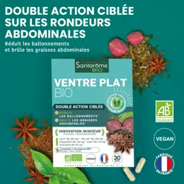 Santarome - Ventre plat bio - Minceur et anti-ballonnements - 30 comprimés