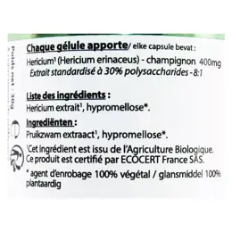 Vit'all+ Hericium 400mg Bio 60 gélules végétales