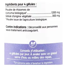 Nat & Form Écoresponsable Curcuma Bio 200 gélules