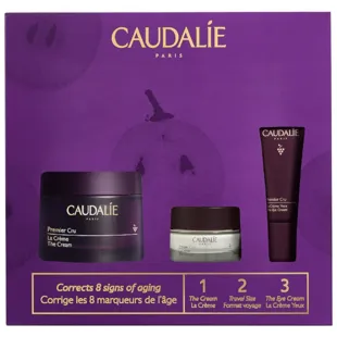 Caudalie Premier Cru Creme 50 ml + Riche Creme und Augenkontur in Minigröße