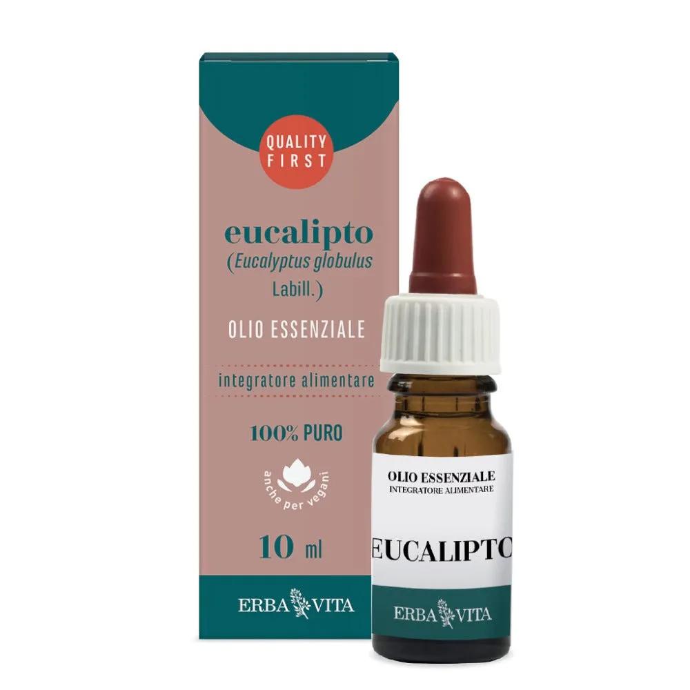 Erba Vita Olio Essenziale Eucalipto Integratore Balsamico Per La Gola 10 Ml