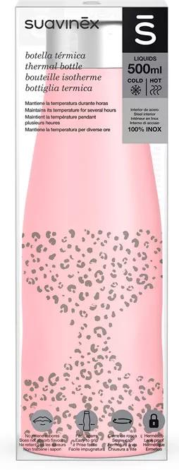 Bottiglia Suavinex Acciaio Inox 500 ml Rosa