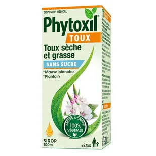 Phytoxil Sciroppo Senza Zucchero - Dispositivo Medico - Allevia la tosse secca e grassa - 100 ml