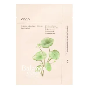 Ondo Beauty 36.5 Probiotics & Cica Water Soothing Mask 1 pc
