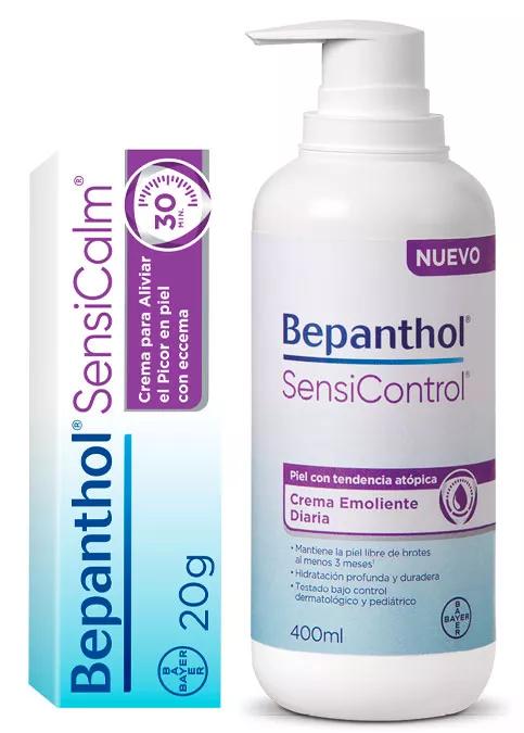 Bepanthol Pack Ahorro Piel Atópica Sensicalm 20 gr + Crema Emoliente SensiControl 400 ml