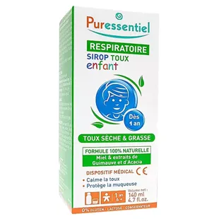 Sciroppo per la tosse Puressentiel per bambini, 140 ml