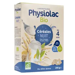 Physiolac Bio Céréales Nuit 4M+ 200g