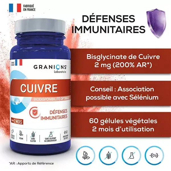 Copper Granules Immune Defenses 60 capsules
