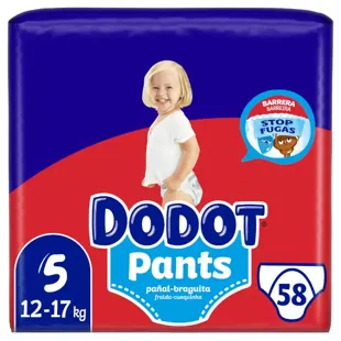 Dodot Pants Diaper-Panties T5 (12-17 kg) 58 units