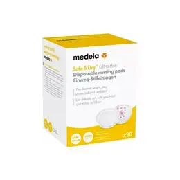 Medela Coussinets d'Allaitement Safe & Dry Ultra Thin 30 unités