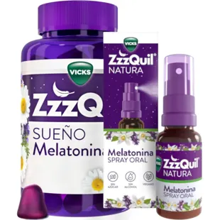ZzzQuil Sleep Melatonin 1mg Sleep 60 Gummies + Spray 30 ml