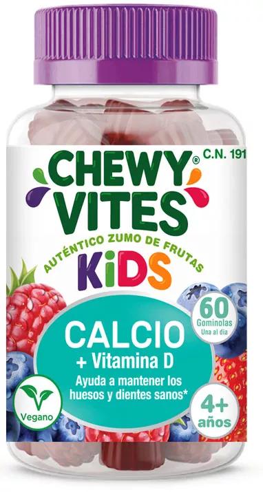Chewy Vites Calcio y Vitamina D3 Niños TLC 60 Ositos de Goma