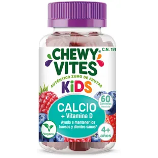 Chewy Vites Calcio y Vitamina D3 Niños TLC 60 Ositos de Goma