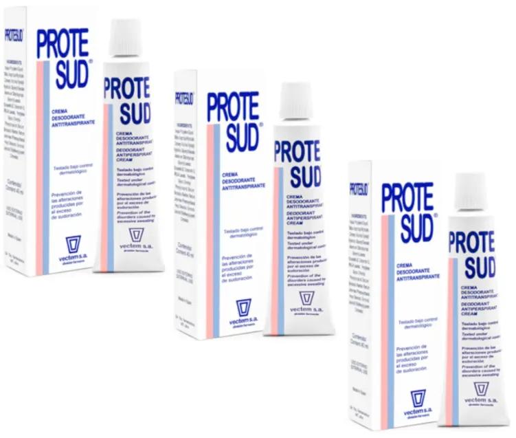 Vectem Prote Sud Antiperspirant Deodorant Cream 3x40 ml