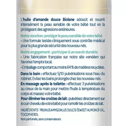 Biolane - Huile d'Amande Douce - Bébé - Hydrate & protège  - 75ml