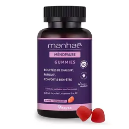 Manhaé Ménopause - Bouffées de chaleur, fatigue - Pollen BIO - 60 gummies