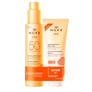 Nuxe Sun Delicious Sun Spray SPF50 150 ml + After Sun Shampoo 100 ml