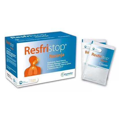 Pharmadiet Resfristop Resfriado e gripe 10 Saquetas Laranja