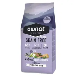 Ownat Grain Free Prime Chat Stérilisé Croquettes Poisson 1kg