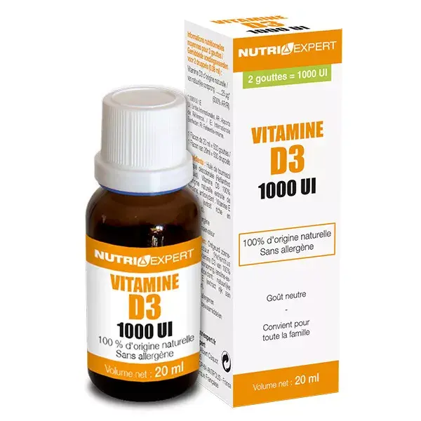NutriExpert Vitamine D3 Naturelle 1000 UI 20ml