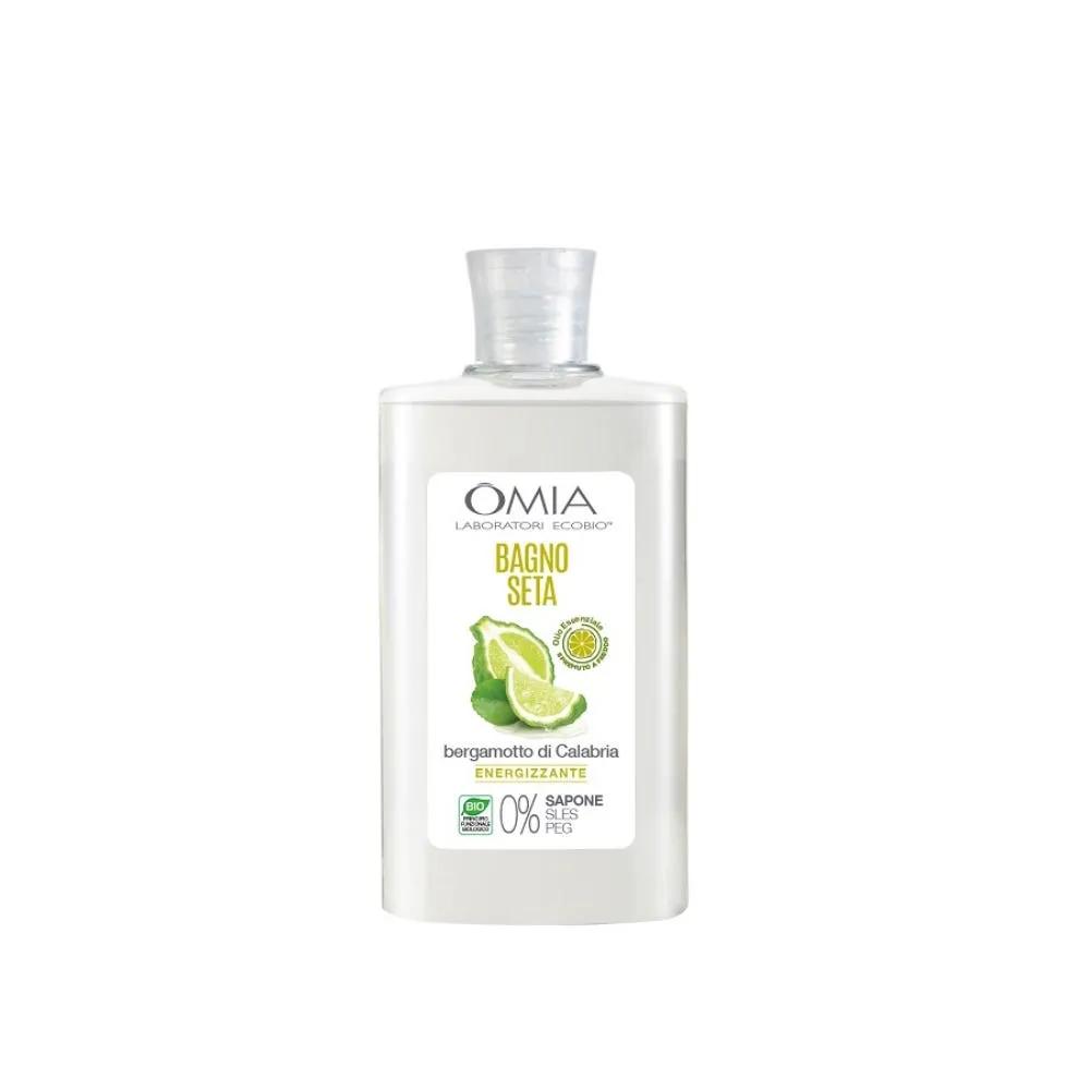 Omia Bagno Seta Bergamotto Calabria Bagnoschiuma Delicato e Rinfrescante 400 ml