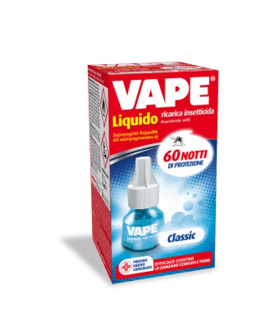 Vape Ricarica Liquida Classic 60 Notti Insetticida 1 Pezzo