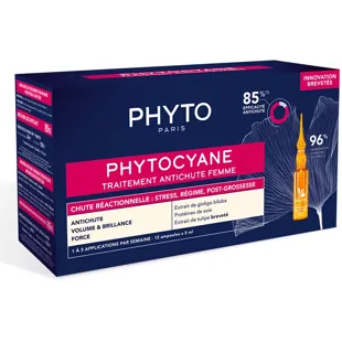 Phyto Phytocyane Traitement Antichute Femme Chute de Cheveux Réactionnelle