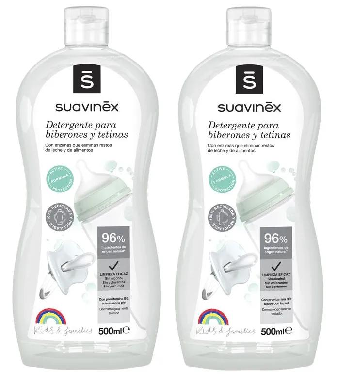 Suavinex Detergente per Biberon e Tettarelle 2x500 ml