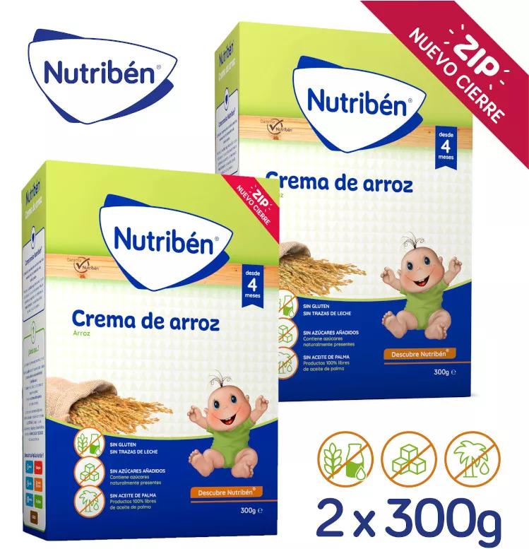 Nutriben Riz Crème Sans Gluten 300g +300g DUPLO