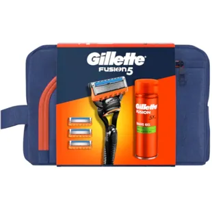 Gillette Fusion5 Maquinilla + 3 Recambios + Gel de Afeitar 200 ml