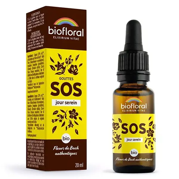 Biofloral Sos Secours Compte Gouttes Bio Demeter 20 ml