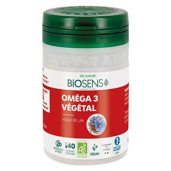 Biosens Oméga 3 Végétal Bio 40 capsules