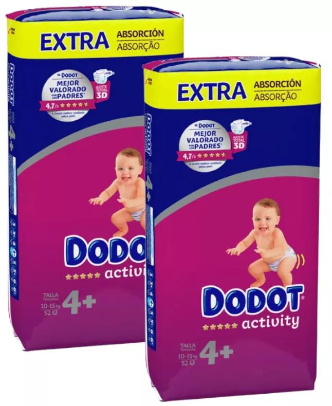 Dodot Activity Diapers Extra T4+ (10-15 Kg) 2x52 units