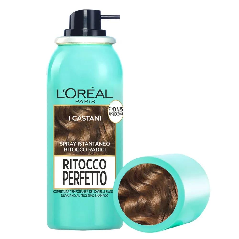 L'Oréal Paris Ritocco Perfetto Spray Istantaneo Castano Per Radici e Capelli Bianchi 75 ml