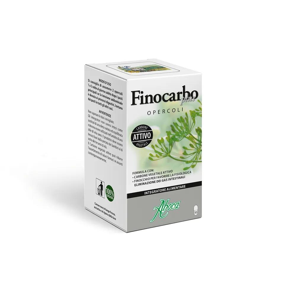 Aboca Finocarbo Plus Integratore Gas Intestinale 50 Opercoli