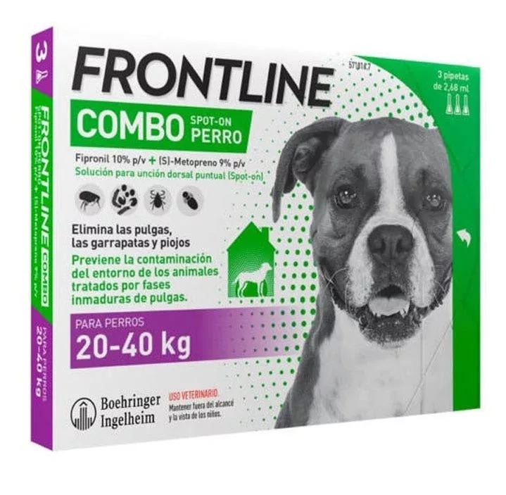 Frontline Combo cães 20-40kg 3 Pipetas