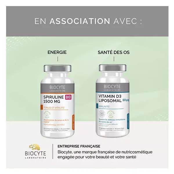 Biocyte Acérola 1100mg Bio Immunité & Energie 20 comprimés à croquer