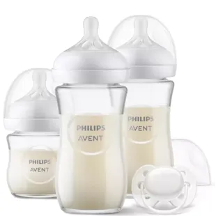 Philips Avent Crystal Pack 3 mamadeiras + 1 chupeta